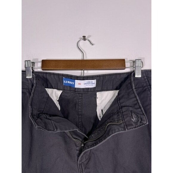 Old Navy Shorts Mens 38 Gray Cargo Lived in Straight Flex QTY 2 - Picture 4 of 12